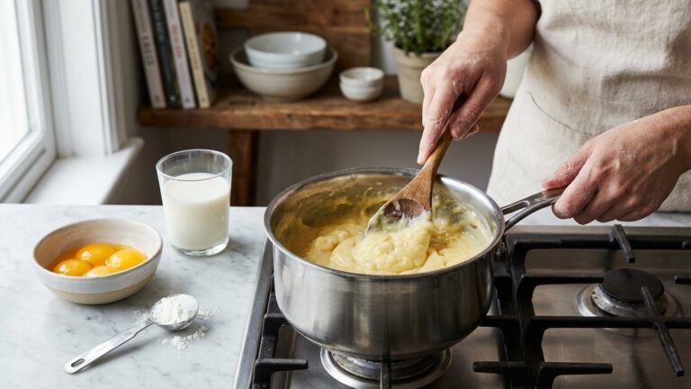 Crème pâtissière ratée : comment rattraper une crème trop liquide ou trop épaisse