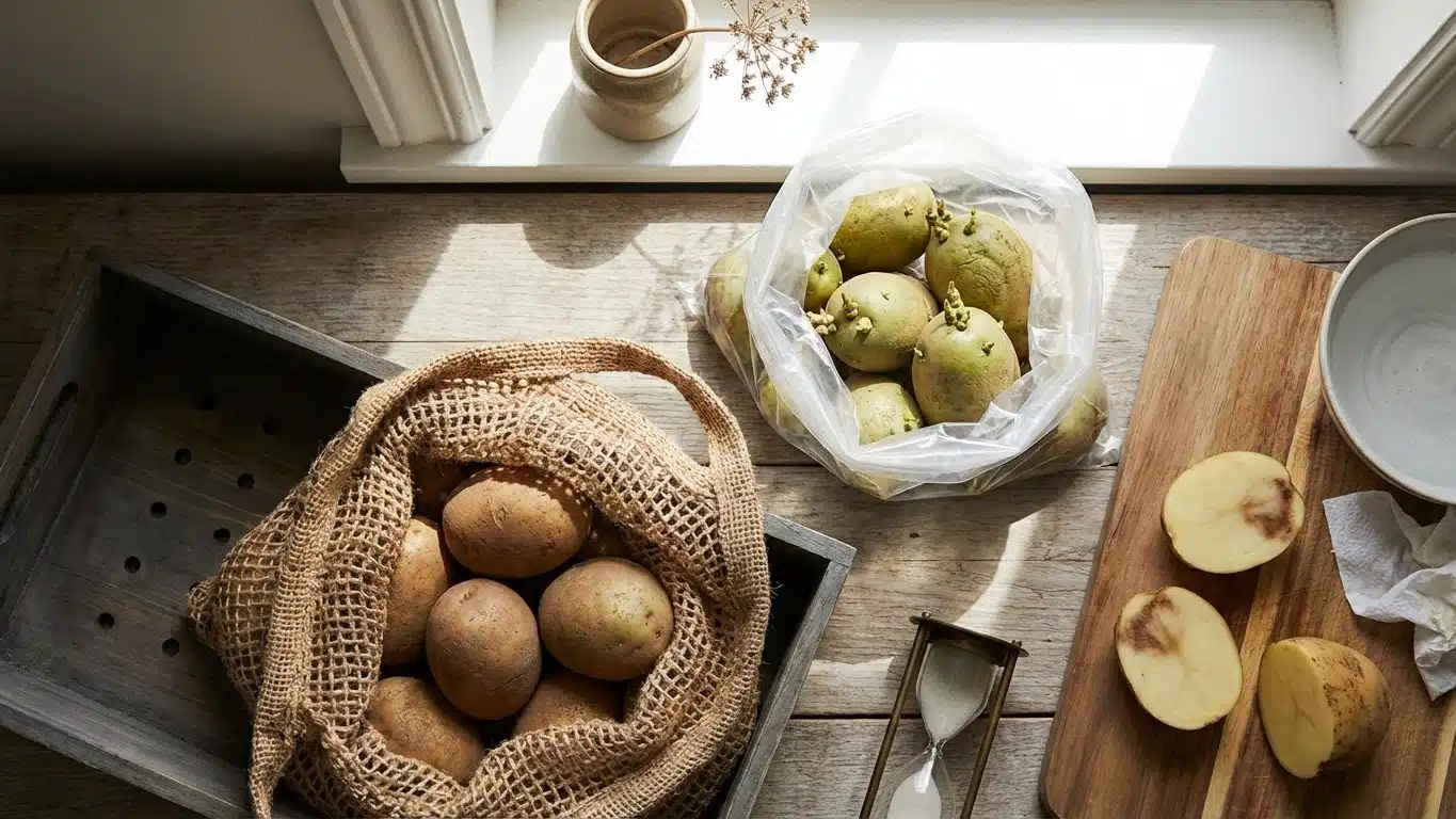 Dur&eacute;e de conservation des pommes de terre : combien de temps selon l&rsquo;&eacute;tat et la vari&eacute;t&eacute;