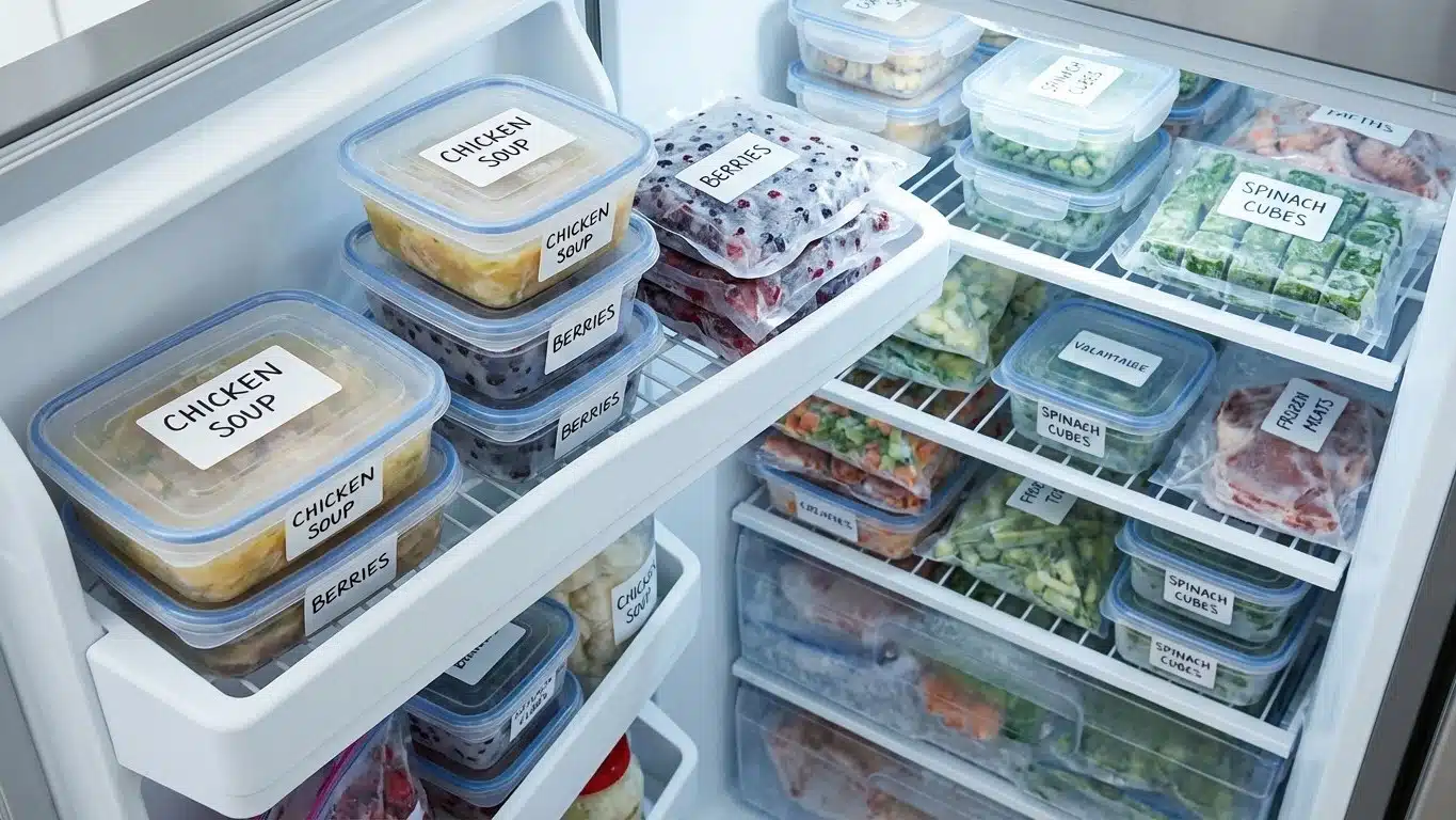 &Eacute;tiqueter et dater son cong&eacute;lateur : syst&egrave;me d'organisation efficace