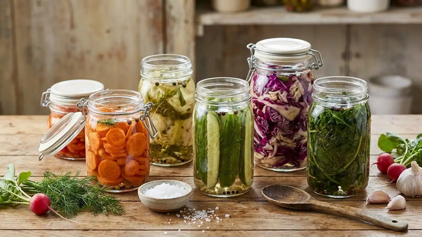 Lacto-fermentation maison : la m&eacute;thode ancestrale pour conserver sans frigo