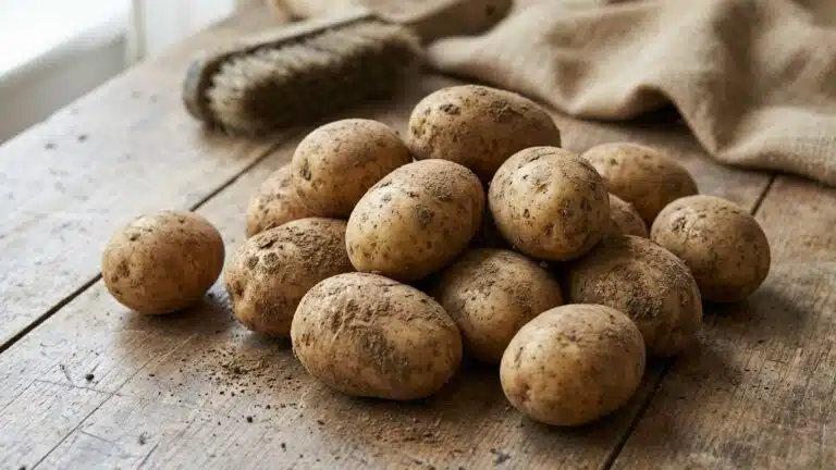 Faut-il laver les pommes de terre avant de les stocker ?