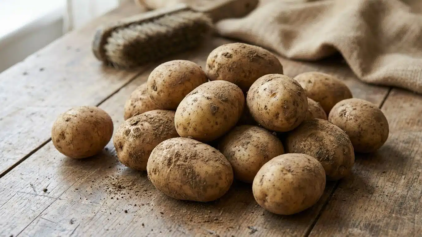 Faut-il laver les pommes de terre avant de les stocker ?