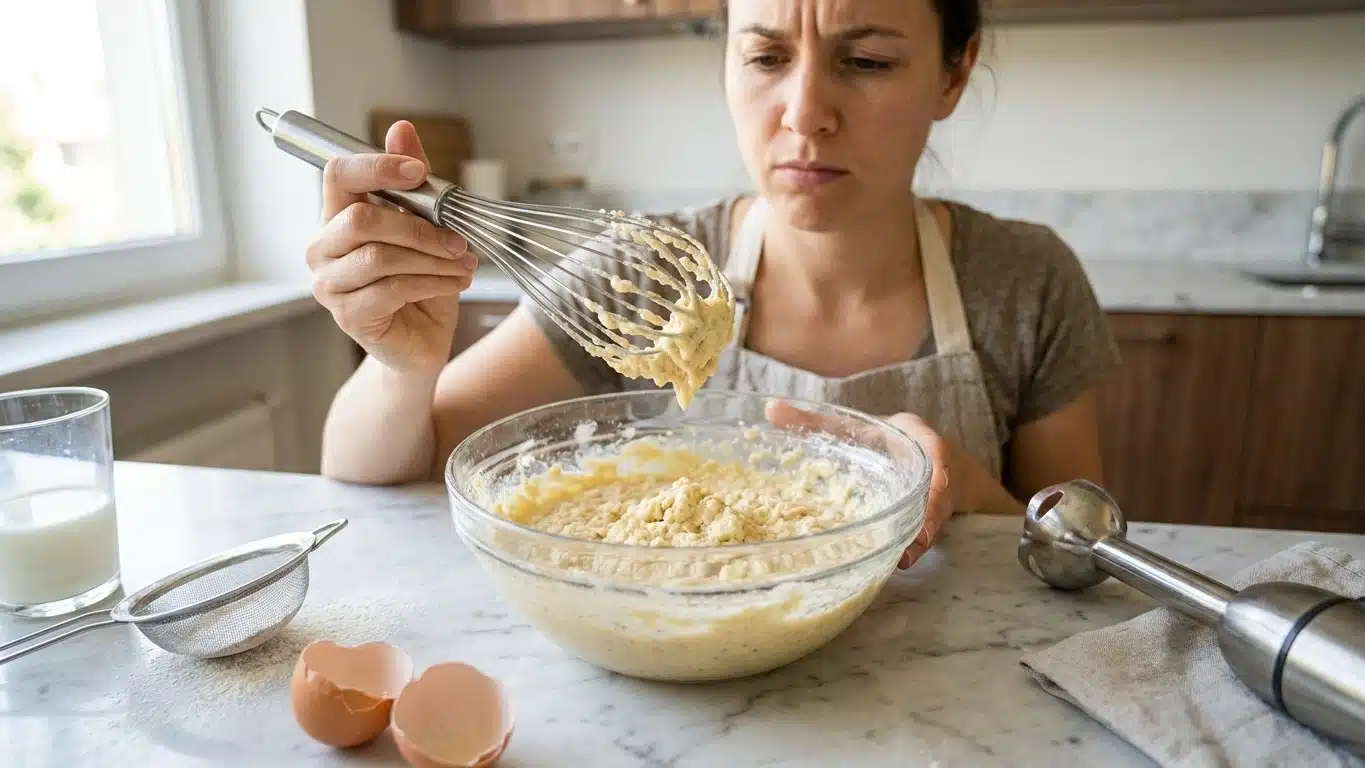 P&acirc;te &agrave; cr&ecirc;pes rat&eacute;e : grumeaux, trop &eacute;paisse, trop liquide&hellip; solutions