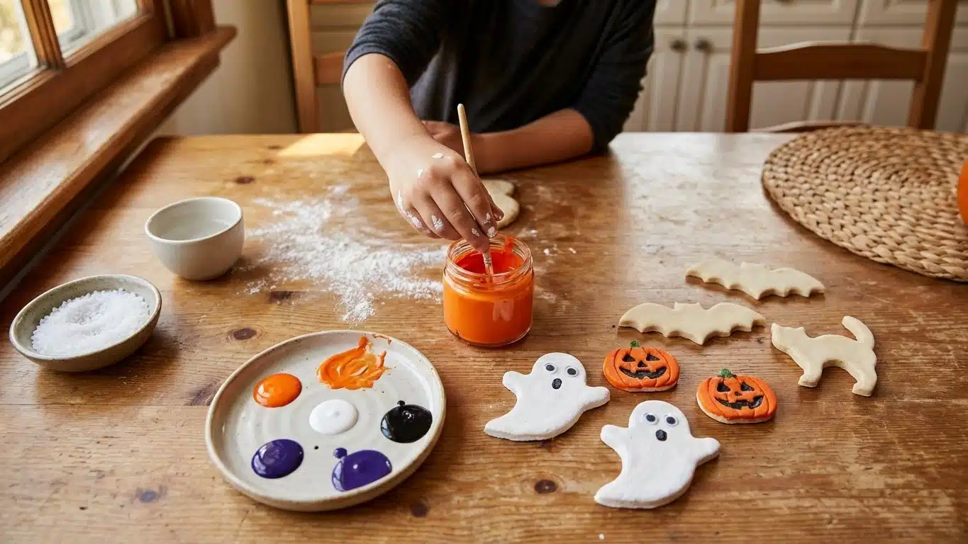P&acirc;te &agrave; sel Halloween : 10 id&eacute;es (fant&ocirc;mes, citrouilles) faciles &agrave; peindre