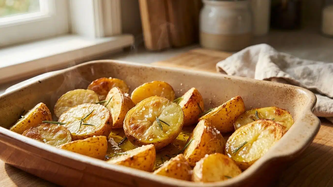 Pommes de terre r&ocirc;ties au four : recette simple et cuisson uniforme