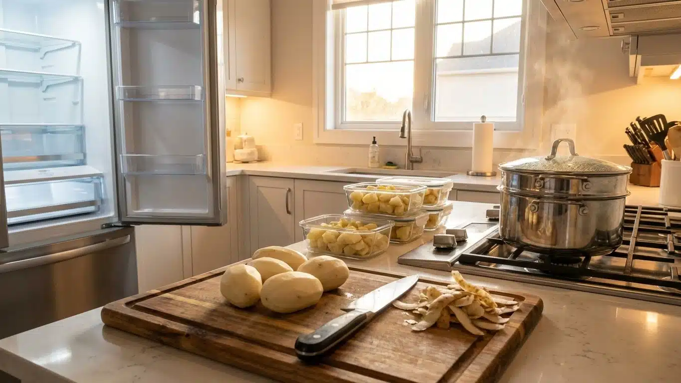 Pr&eacute;parer des pommes de terre &agrave; l&rsquo;avance : batch cooking et organisation sur 3 jours
