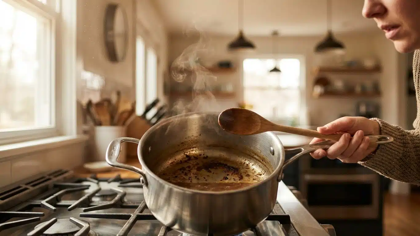 Rattraper une soupe br&ucirc;l&eacute;e : m&eacute;thodes s&ucirc;res pour ne pas amplifier l&rsquo;amertume