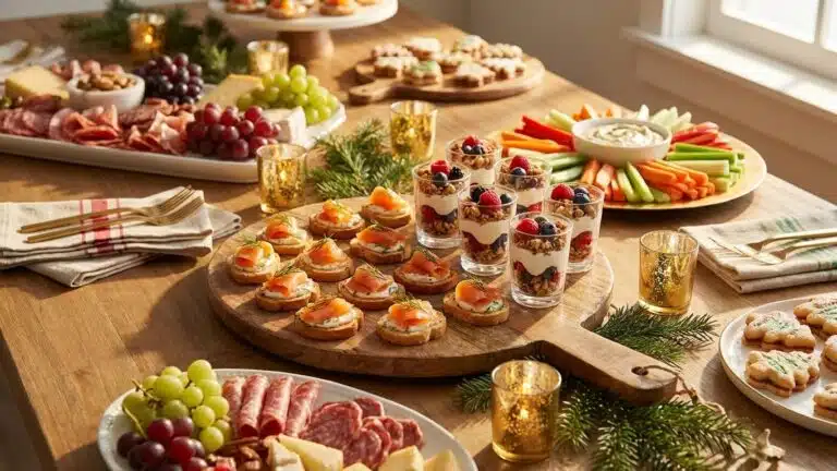 Recettes d&rsquo;ap&eacute;ritif de No&euml;l faciles et rapides pour buffet : id&eacute;es froides, sans cuisson et pas ch&egrave;res