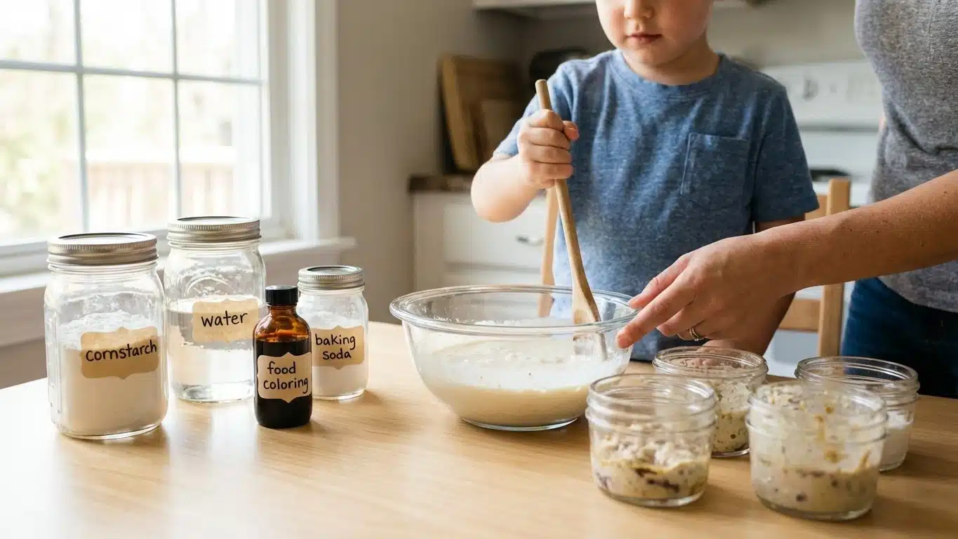 Slime sans colle et sans lessive : recette simple et limites de texture