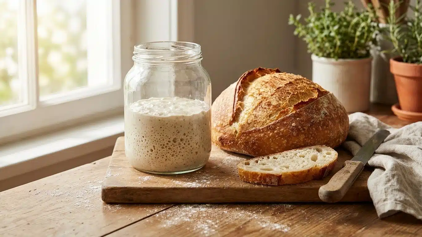 Pain maison avec levure maison : la recette de base r&eacute;ussie