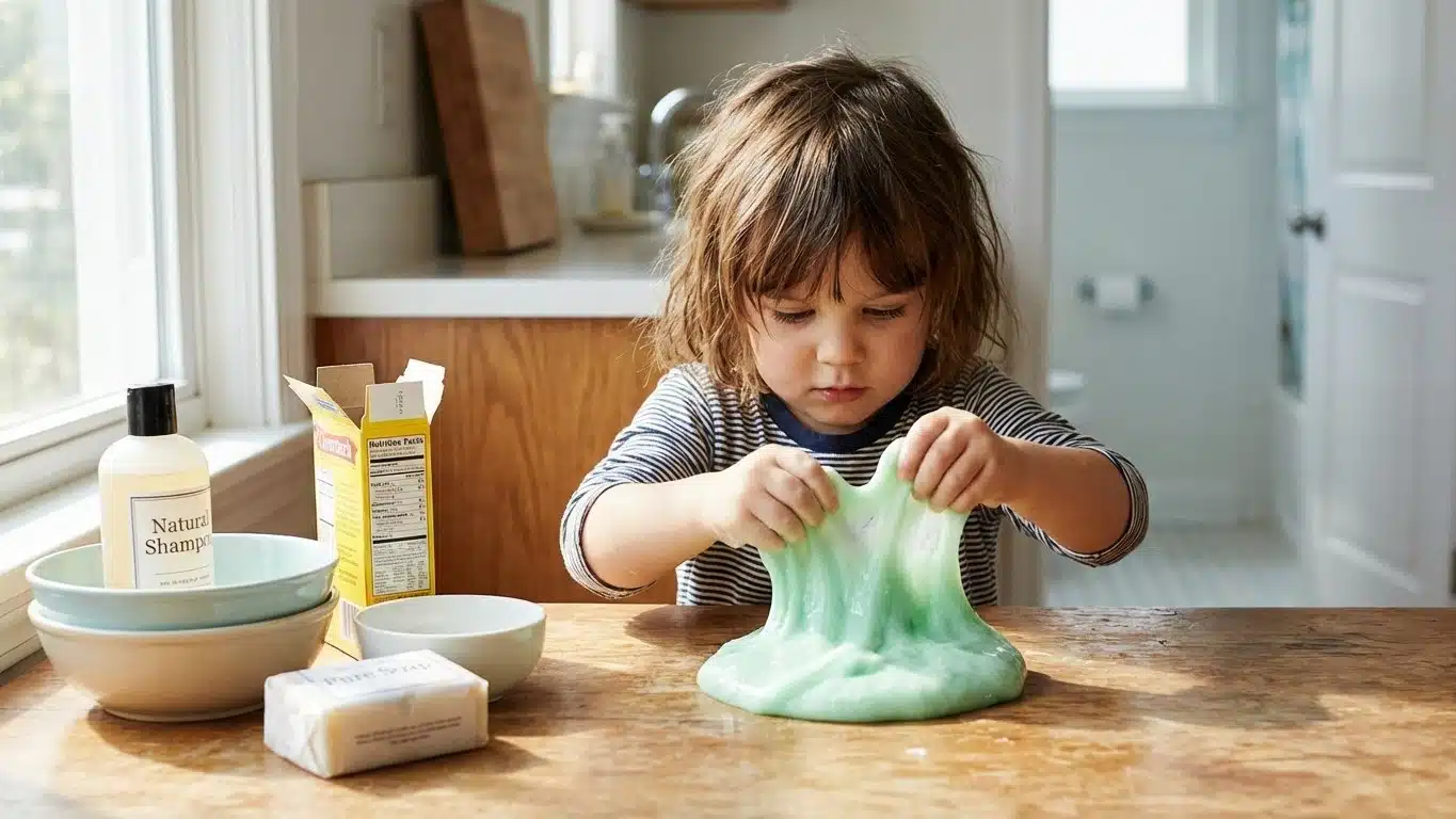 Slime sans colle : recette enfant et alternatives qui fonctionnent