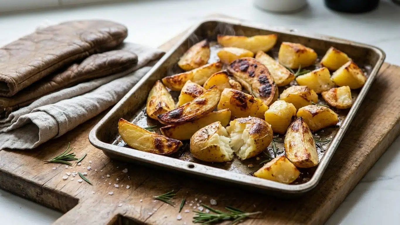 Cuisson des pommes de terre au four : temps et temp&eacute;rature pour chaque d&eacute;coupe