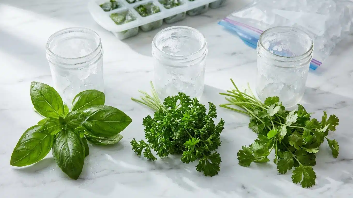 Congeler basilic, persil et coriandre : quelle technique pour chaque herbe