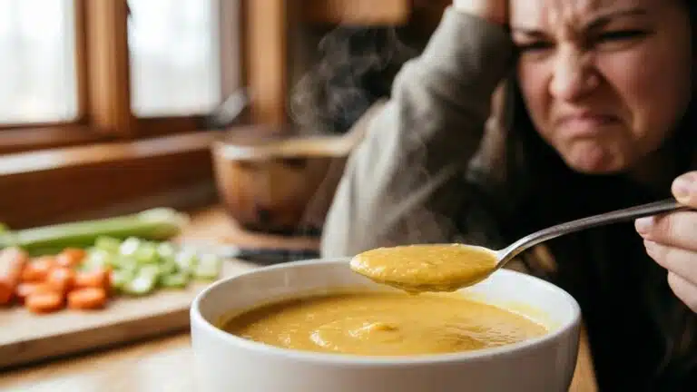 Rattraper une soupe trop sal&eacute;e : dilution, f&eacute;culents et &eacute;quilibre des saveurs