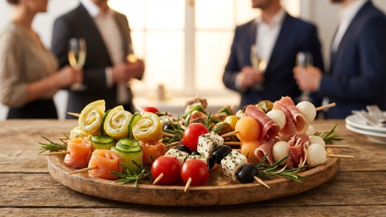 Brochettes d&rsquo;ap&eacute;ritif de No&euml;l froid : 12 id&eacute;es &agrave; piquer (et &agrave; pr&eacute;parer &agrave; l&rsquo;avance)