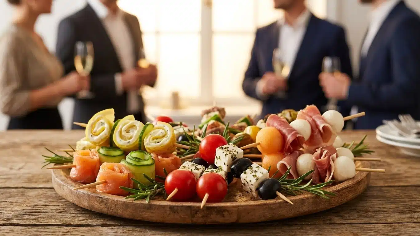 Brochettes d&rsquo;ap&eacute;ritif de No&euml;l froid : 12 id&eacute;es &agrave; piquer (et &agrave; pr&eacute;parer &agrave; l&rsquo;avance)