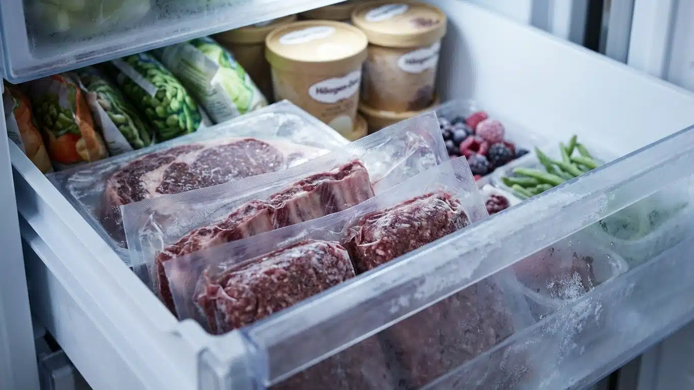 Dur&eacute;e de conservation de la viande au cong&eacute;lateur : tableau complet