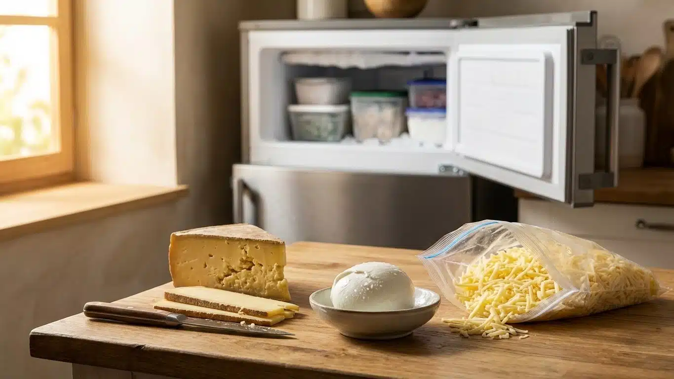 Peut-on congeler le fromage ? Types, m&eacute;thodes et r&eacute;sultats