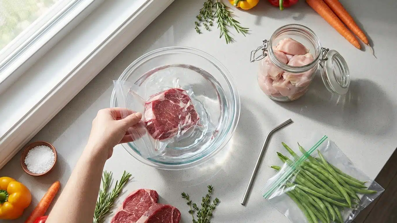 Cong&eacute;lation sous vide sans machine : techniques accessibles