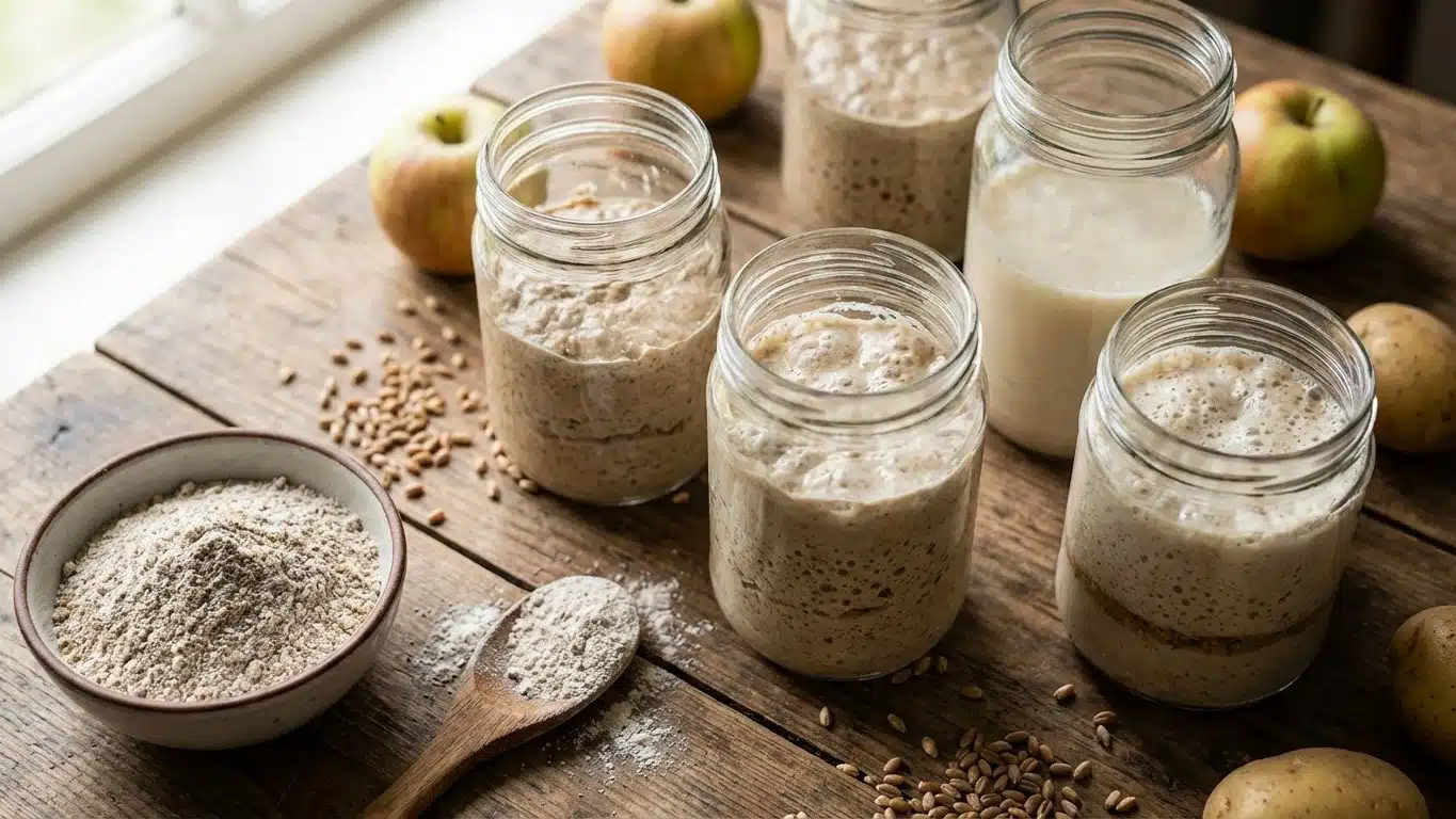 Les diff&eacute;rents types de levures maison pour la boulangerie
