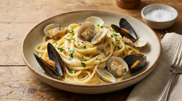 p&acirc;tes aux fruits de mer