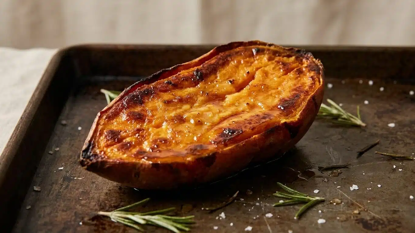 &laquo; C&rsquo;est meilleur qu&rsquo;un dessert de boulangerie &raquo; : cette patate douce devient cr&egrave;me caram&eacute;lis&eacute;e sans beurre ni sucre, le se...