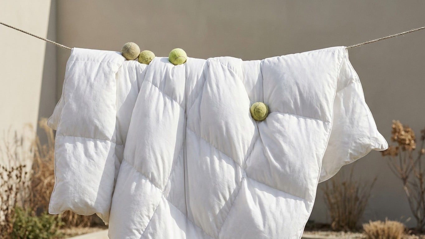 &laquo; Elle ressort comme neuve &raquo; : ce vieux geste du s&egrave;che-linge d&eacute;compacte les plumes d'une couette en quelques minutes
