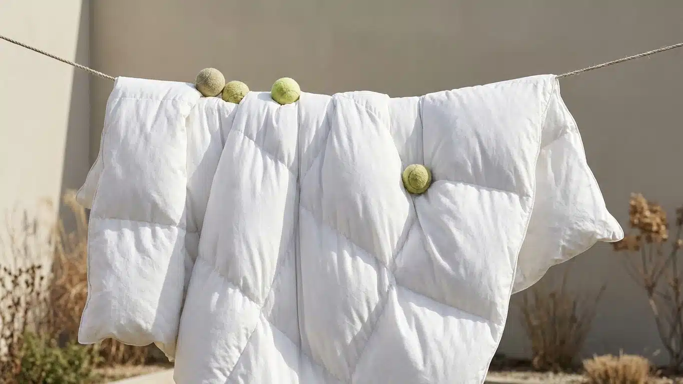 &laquo; Elle ressort comme neuve &raquo; : ce vieux geste du s&egrave;che-linge d&eacute;compacte les plumes d'une couette en quelques minutes