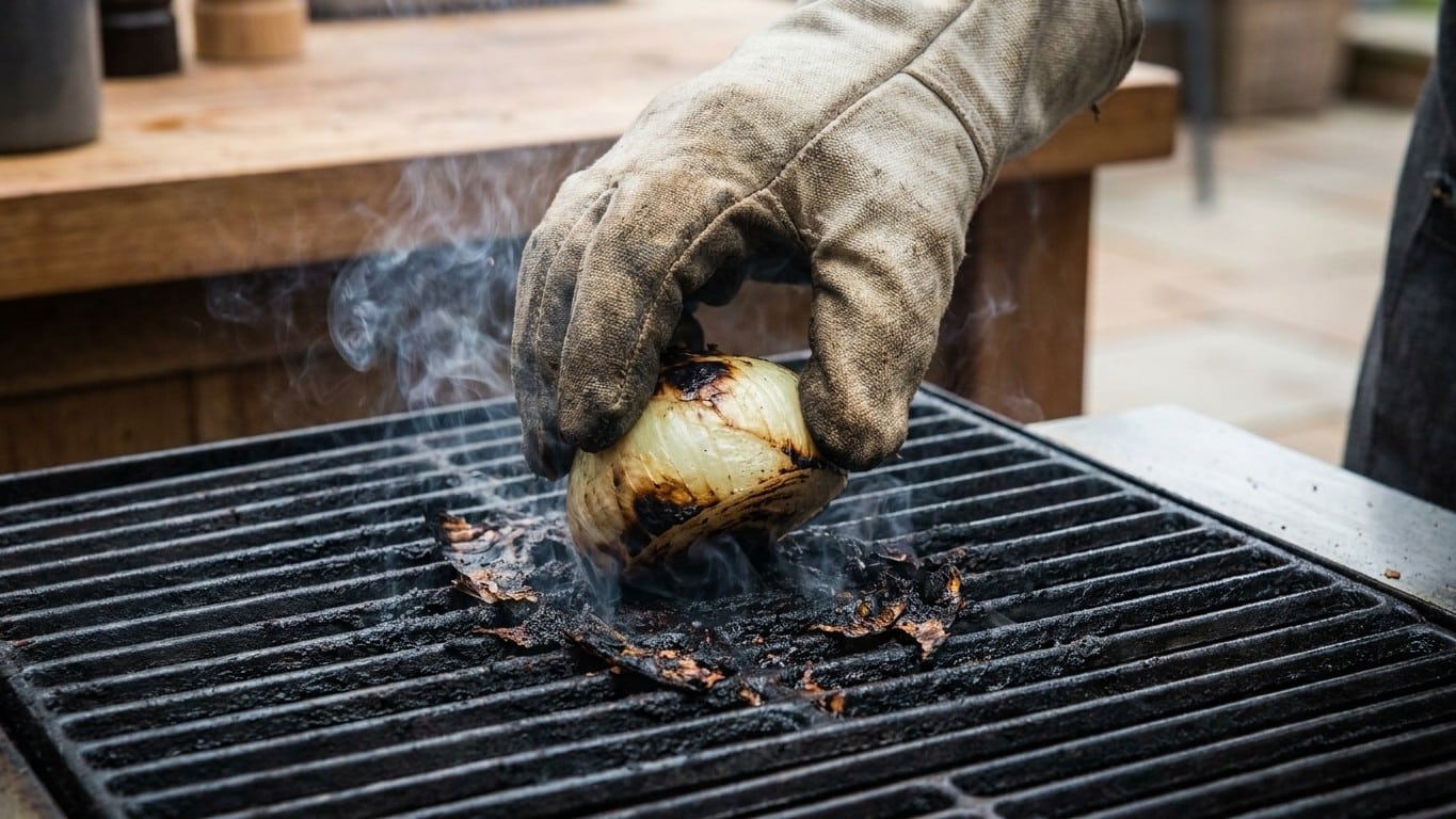 Fini la brosse m&eacute;tallique qui s'use sur la grille de barbecue : ce demi-l&eacute;gume que vous avez d&eacute;j&agrave; en cuisine d&eacute;colle le ca...