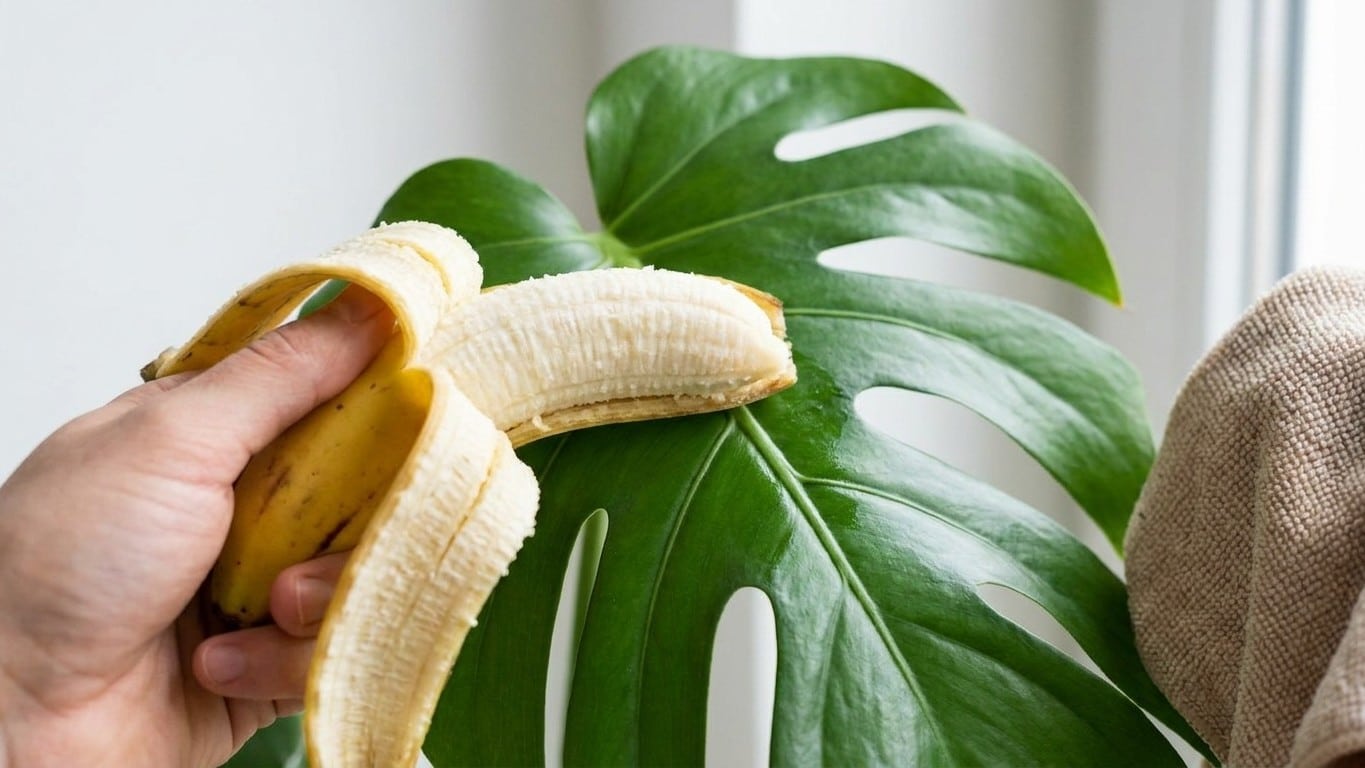 Je frottais l'int&eacute;rieur de peau de banane sur mes plantes vertes depuis des mois : le matin o&ugrave; j'ai vu les fourmis, j'ai c...