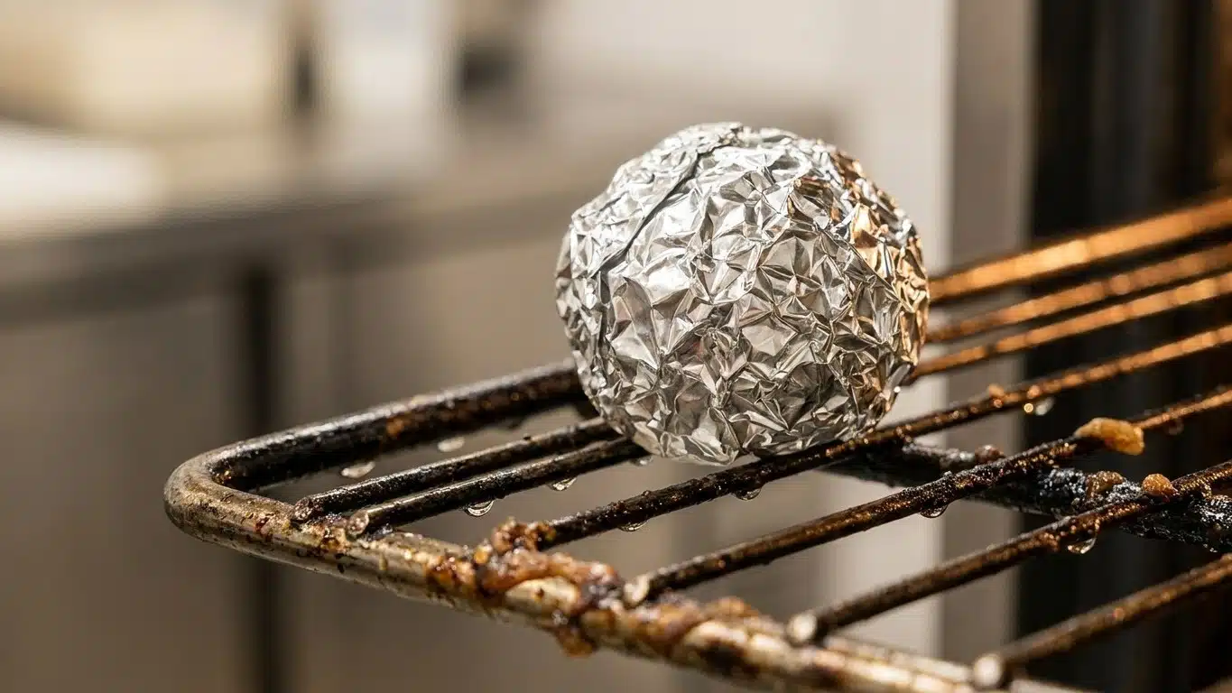 Je frottais ma grille de four &agrave; l'&eacute;ponge abrasive depuis toujours : le jour o&ugrave; j'ai roul&eacute; une boule de papier alu, j'ai vu...