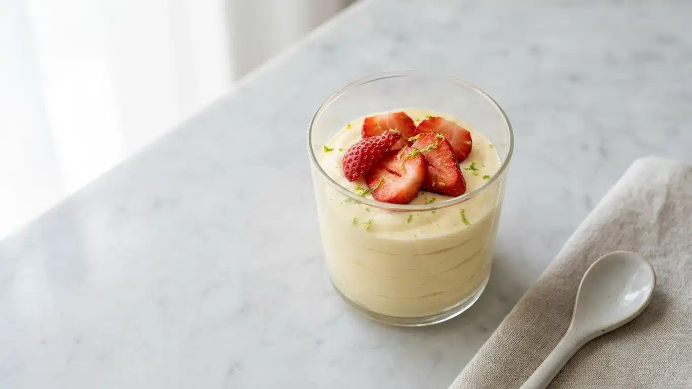 &laquo; Je ne sers plus que &ccedil;a quand il fait trop chaud &raquo; : cette cr&egrave;me mascarpone-citron sur des fraises fait l'unanimit&eacute; &agrave; la ...