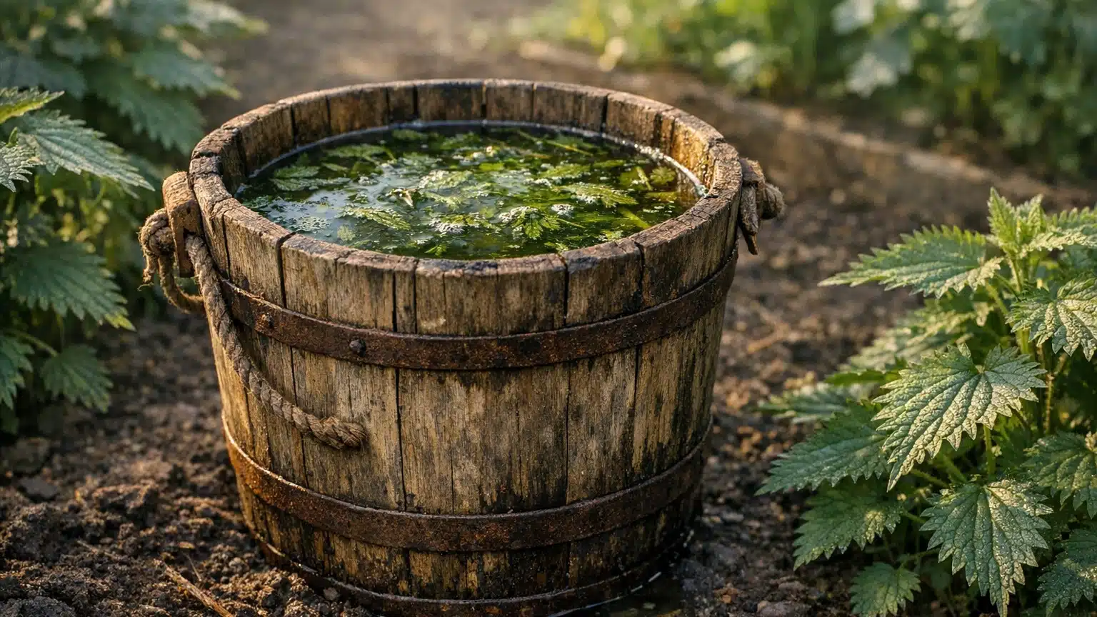Les anciens laissaient mac&eacute;rer des orties dans un seau d'eau et ce n'&eacute;tait pas par hasard : regardez ce que &ccedil;a fait aux l&eacute;...