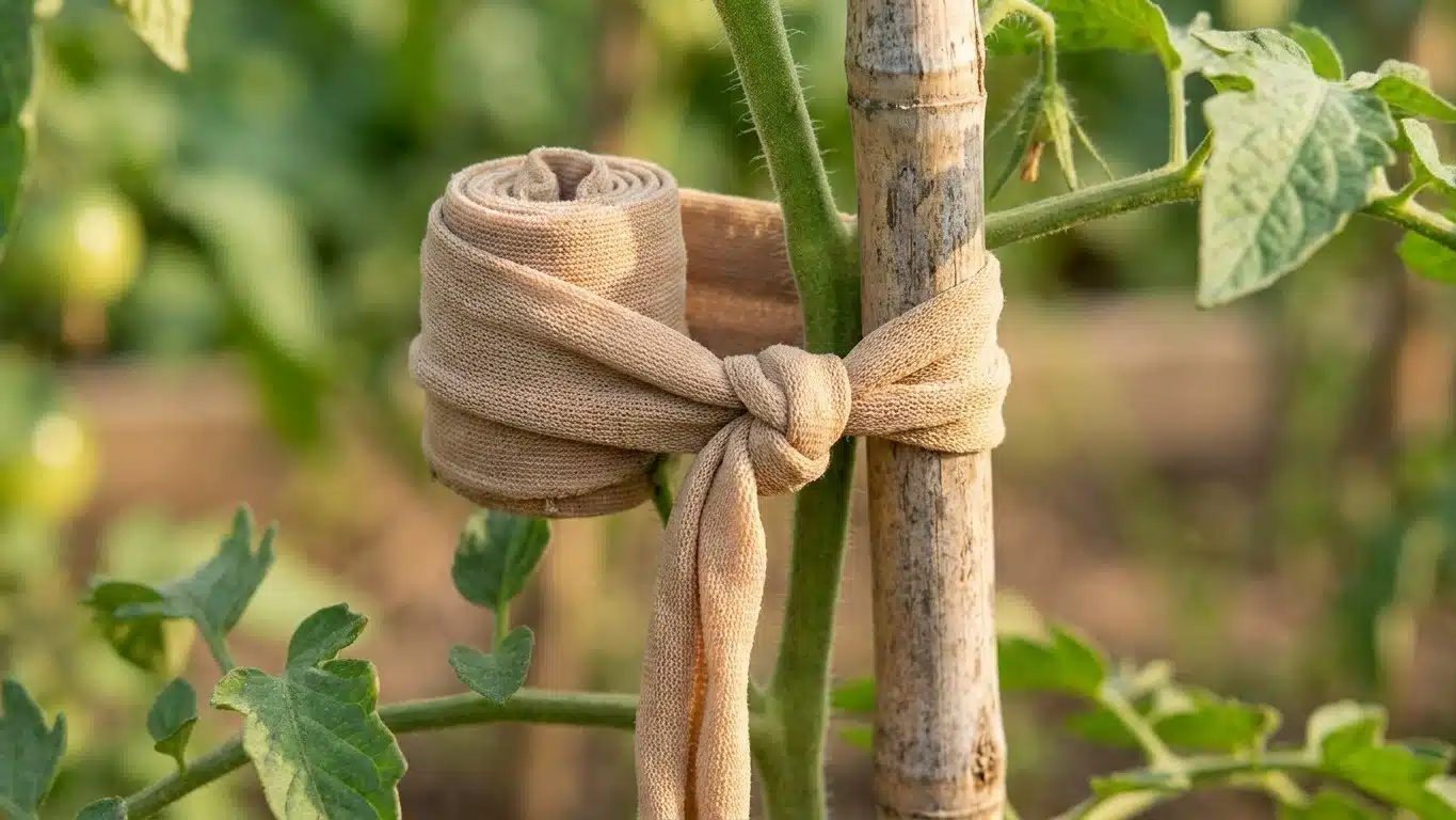Ma grand-m&egrave;re d&eacute;coupait toujours ses vieux bas nylon en lani&egrave;res avant de tuteurer ses tomates et ce n'&eacute;tait pas par &eacute;conomie