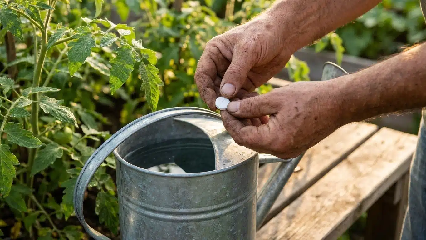 Ma grand-m&egrave;re dissolvait toujours un cachet d'aspirine dans l'eau d'arrosage de ses tomates en juin et ce n'&eacute;tait pas pour...