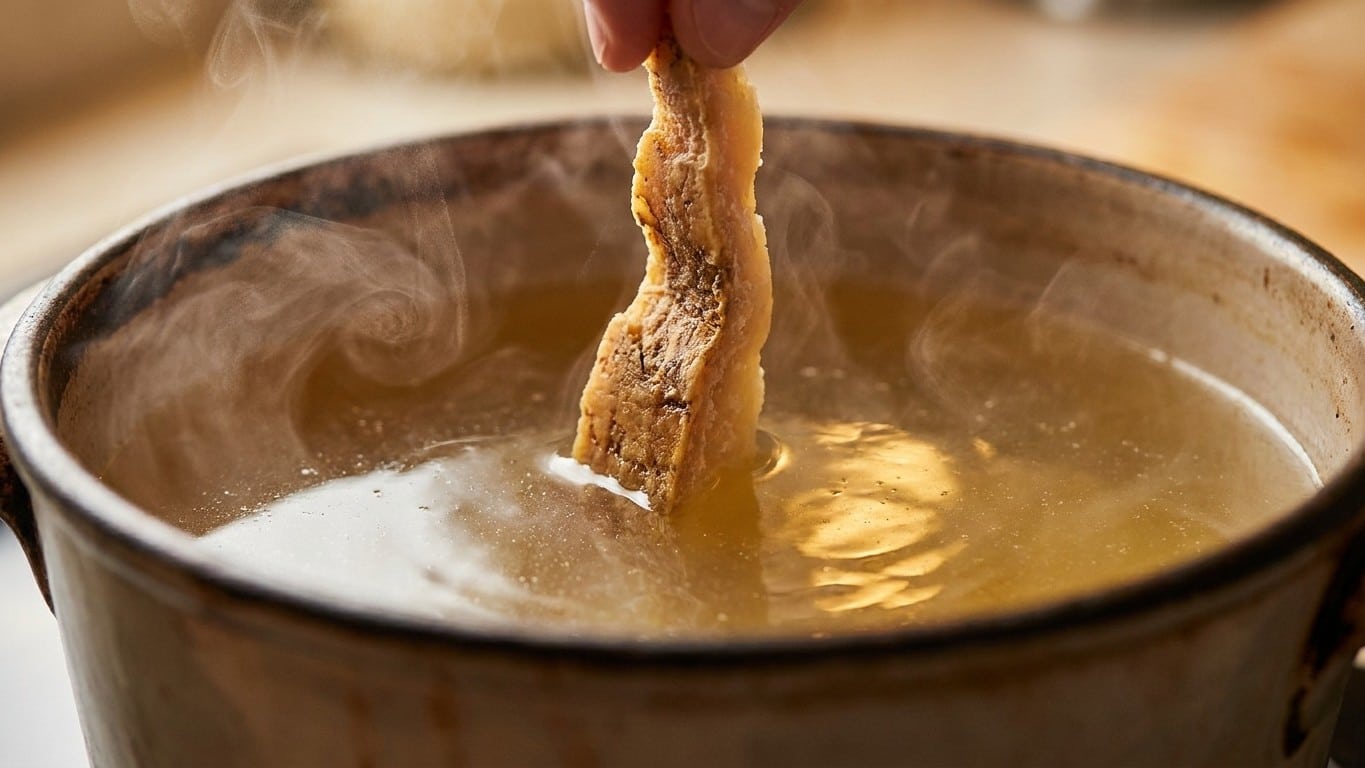 Ma grand-m&egrave;re plongeait toujours une cro&ucirc;te de parmesan dans son bouillon et ce n'&eacute;tait pas pour le go&ucirc;t du fromage