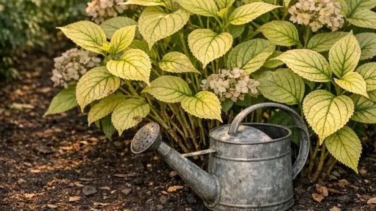 Mon voisin verse toujours la m&ecirc;me chose au pied de ses hortensias qui ne fleurissent plus et ce n'est pas de l'engrais