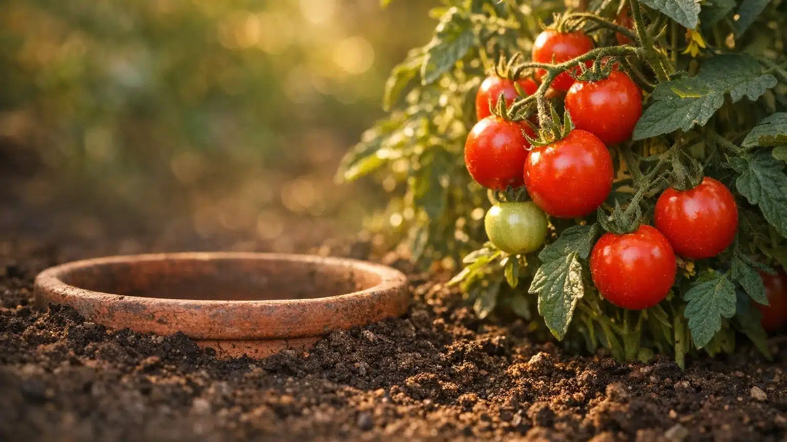 Plus personne n'arrose ses tomates tous les jours en pleine canicule : de plus en plus de jardiniers enterrent cet objet c...