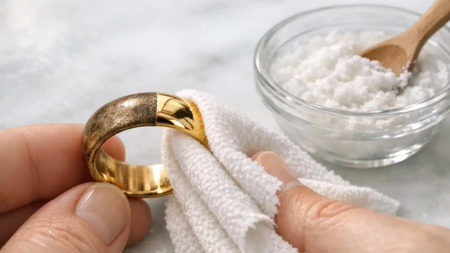 Pour nettoyer mes bijoux en or, ma grand-m&egrave;re n'allait jamais chez le bijoutier : ce qu'elle sortait du placard de la cuisine