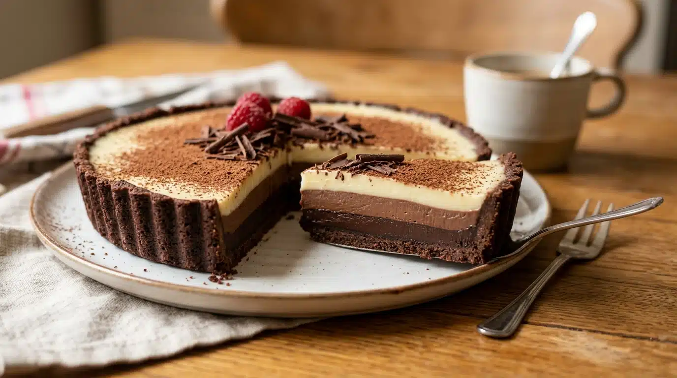 tarte 3 chocolats