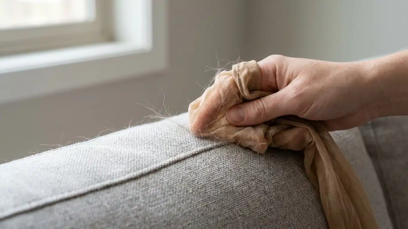 Fini l'aspirateur qui glisse sur les poils d'animaux coll&eacute;s au canap&eacute; : cet objet que vous alliez jeter les d&eacute;colle en un ...