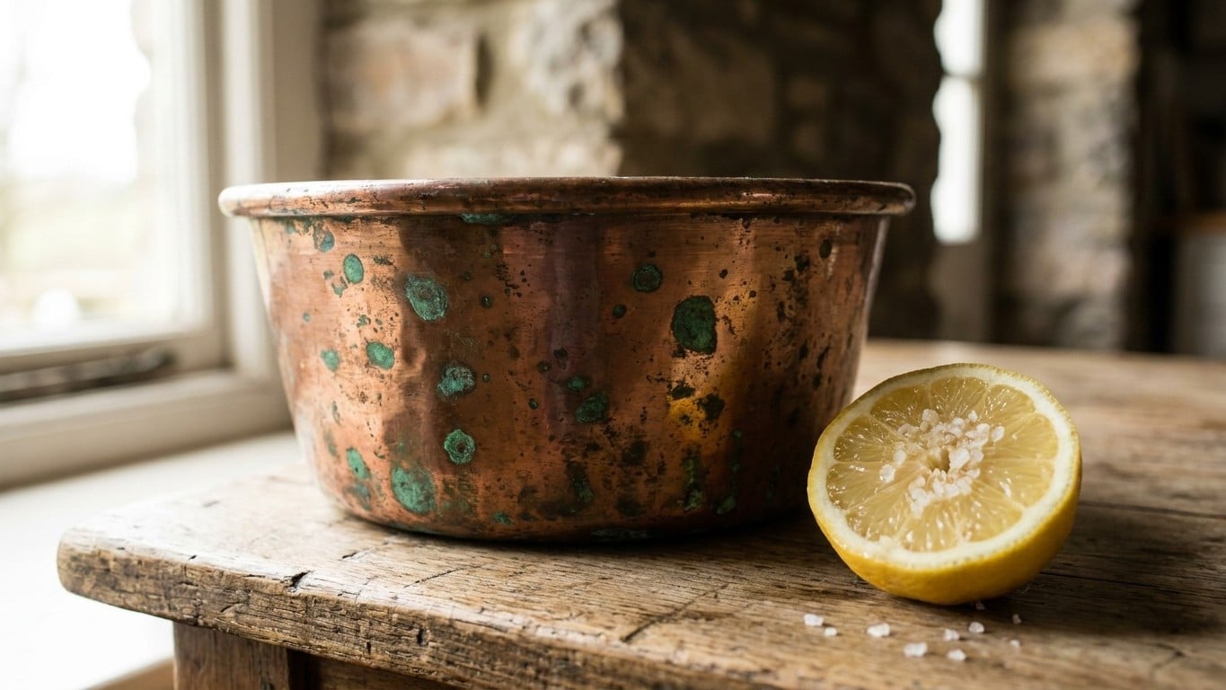 Fini la bassine en cuivre rong&eacute;e de vert-de-gris toxique avant les confitures : ce que les anciennes frottaient dessus la ...
