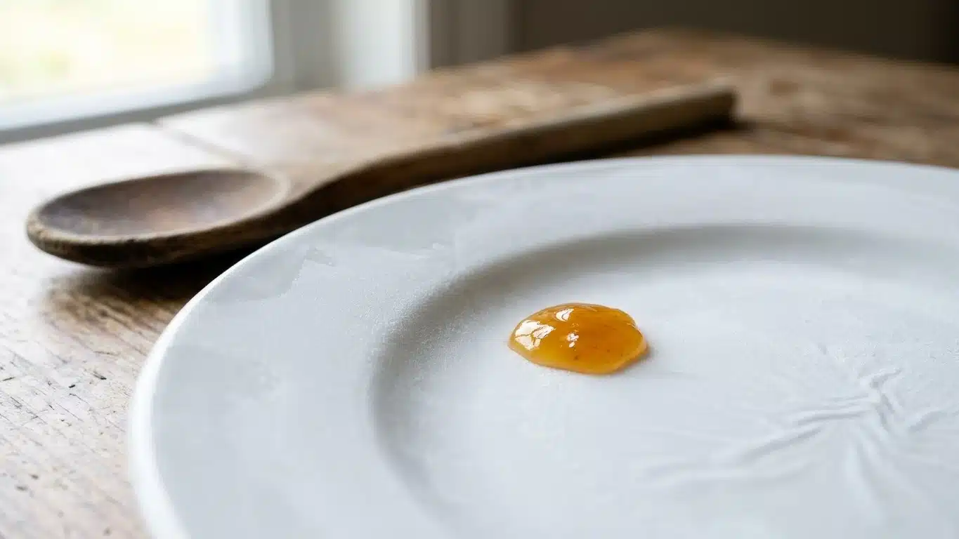 Fini la confiture d'abricots trop liquide ou cuite jusqu'au caramel : voici ce que les confituriers d&eacute;posent sur une assie...