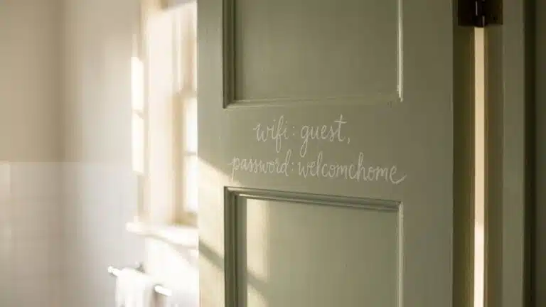 Fini le code wifi r&eacute;p&eacute;t&eacute; dix fois &agrave; chaque ap&eacute;ro : l'endroit o&ugrave; je l'ai &eacute;crit au feutre craie surprend mes invit&eacute;s (et ils...