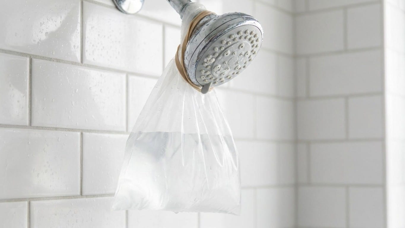 Fini le pommeau de douche qui crache de travers &agrave; cause du calcaire : voici ce que les plombiers nouent autour la nuit san...