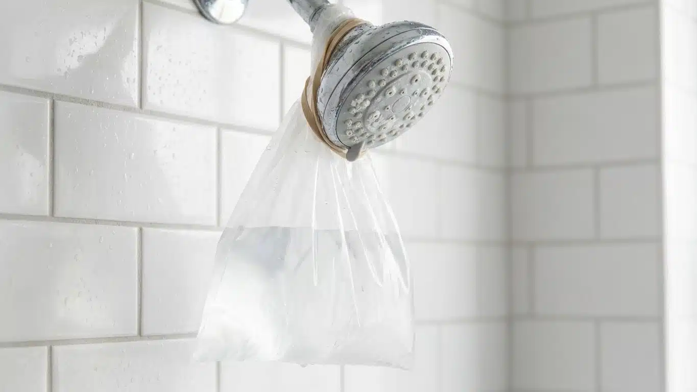 Fini le pommeau de douche qui crache de travers &agrave; cause du calcaire : voici ce que les plombiers nouent autour la nuit san...