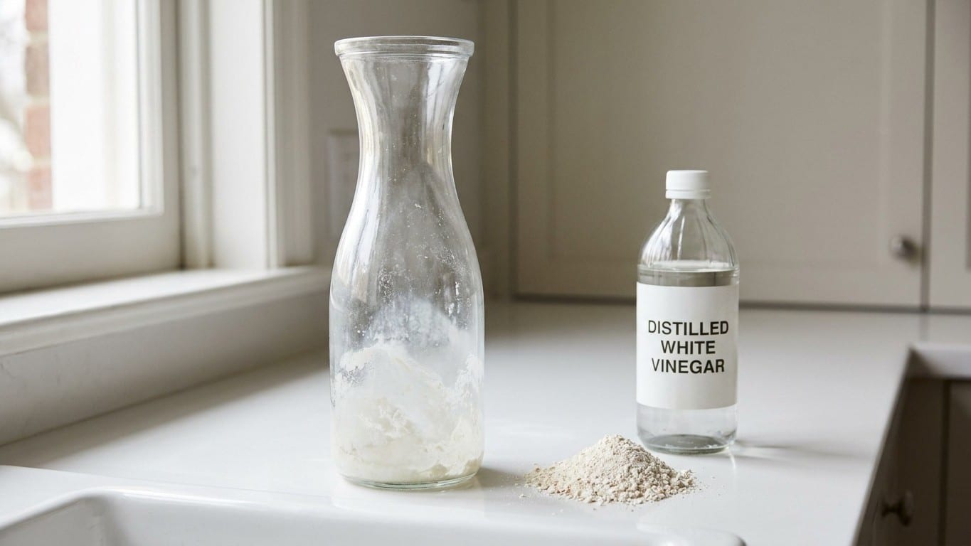 Je jetais mes carafes au fond entartr&eacute; parce qu'aucun goupillon ne passait le col : depuis qu'un ancien m'a montr&eacute; ce qu'i...