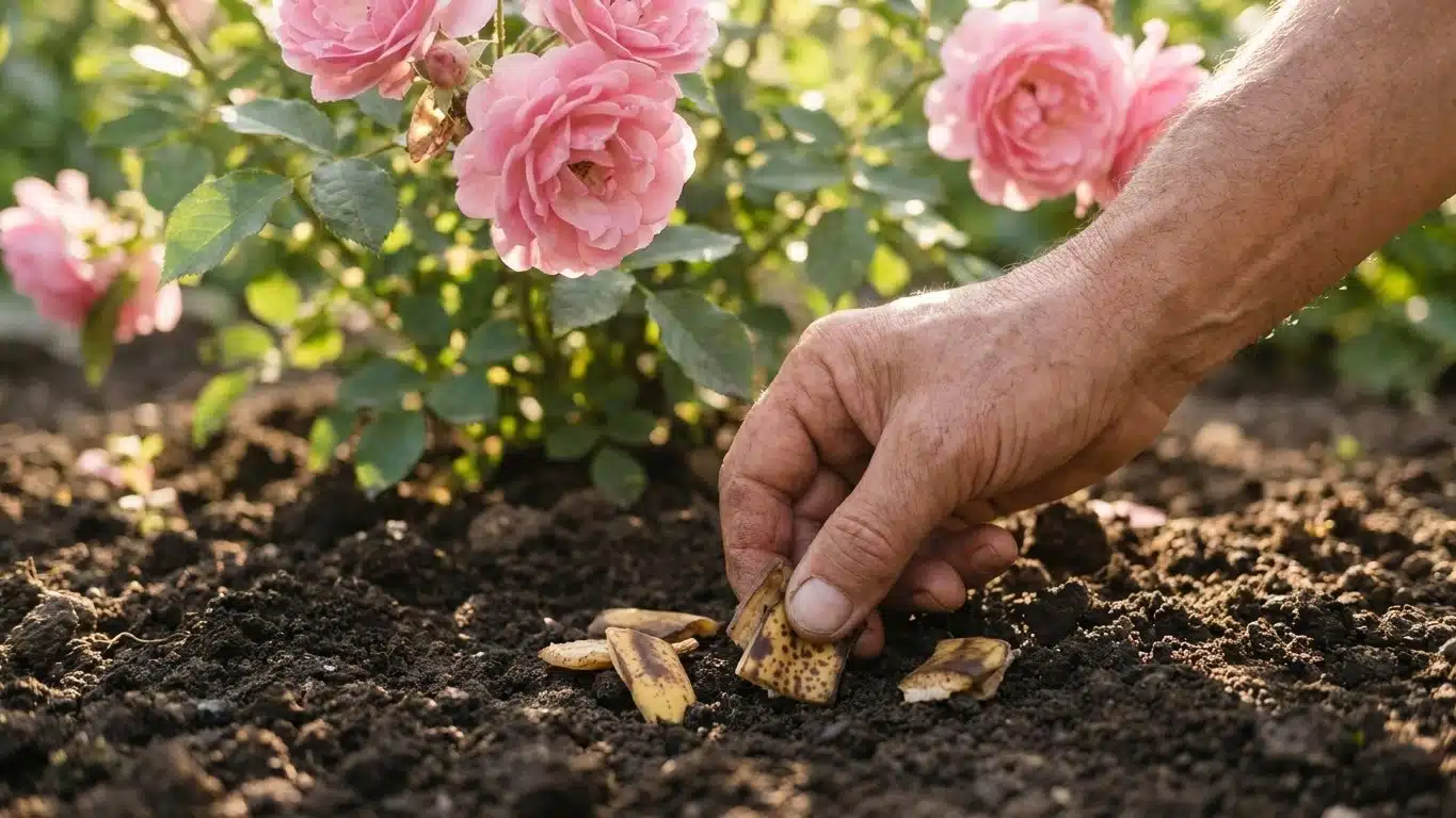Je jetais mes peaux de banane &agrave; la poubelle depuis des ann&eacute;es : le jour o&ugrave; un jardinier en a gliss&eacute; une au pied de ses ros...