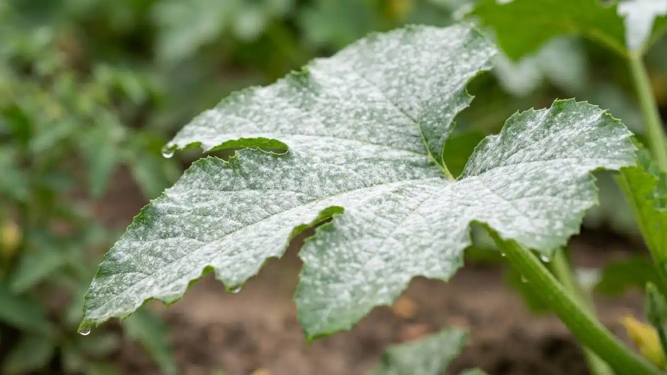 &laquo; Je pensais bien faire &raquo; : pourquoi arroser vos courgettes le soir nourrit en r&eacute;alit&eacute; le champignon qui blanchit leurs fe...
