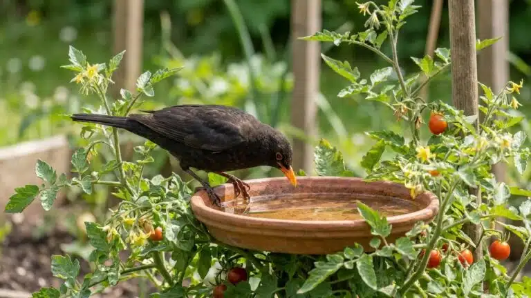 Les anciens posaient une simple coupelle pr&egrave;s des pieds de tomates et ce n'&eacute;tait pas pour la d&eacute;co : regardez ce que font l...